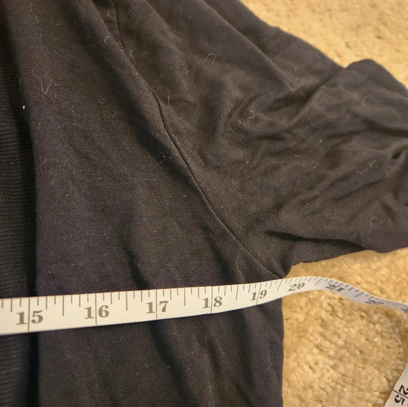 Liz Claiborne Black Cardigan Size XL Womens Open Front #Q385 - Picture 4 of 4